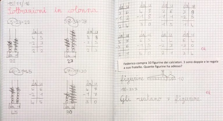 Sottrazioni in colonna | DigiScuola – Matematica