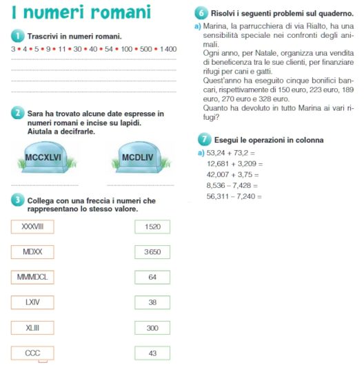 Sottrazione e numeri romani | DigiScuola – Matematica